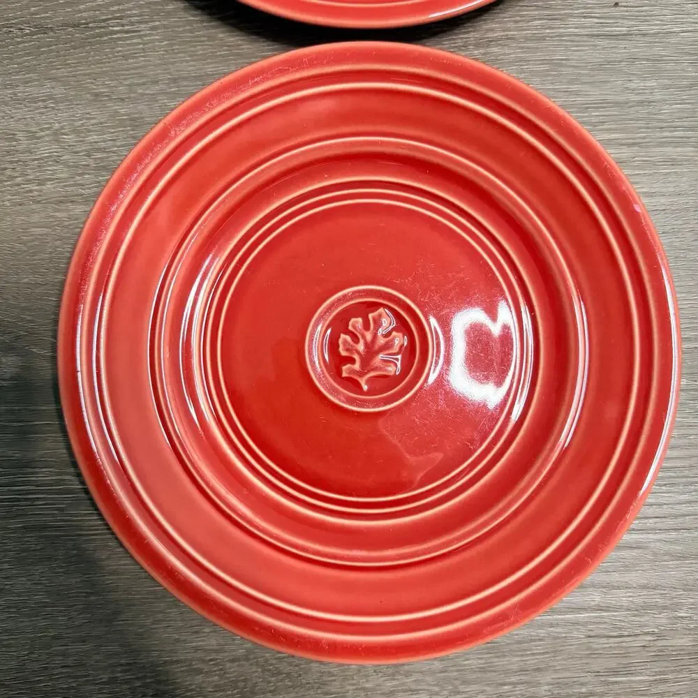 Set of 2 Dansk Craftmark Portugal Poppy Red Salad Plate, 9